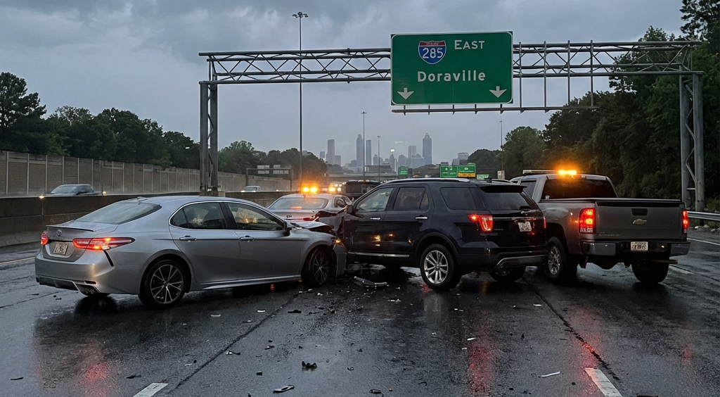 rear end accident near city bus stop