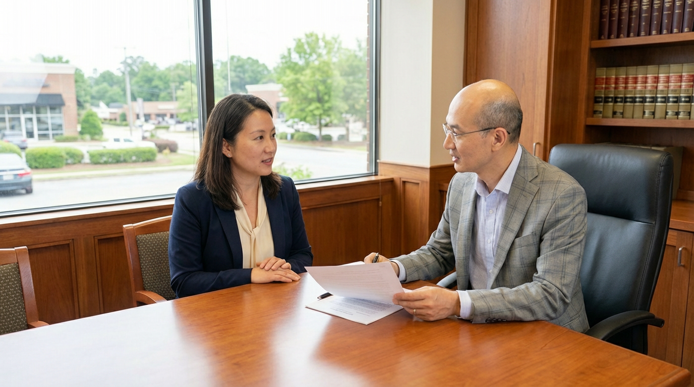 Client consultation with Alex