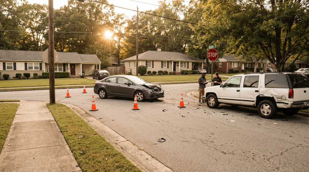 decatur car accident intersection injury interior